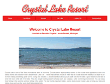 Tablet Screenshot of crystallakeresortbeulah.com